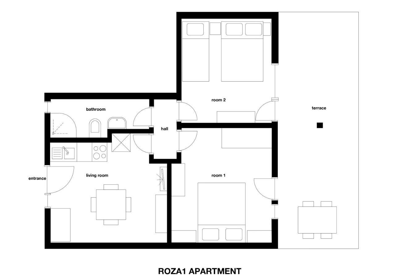 Apartments M&R Spadina Водице Экстерьер фото