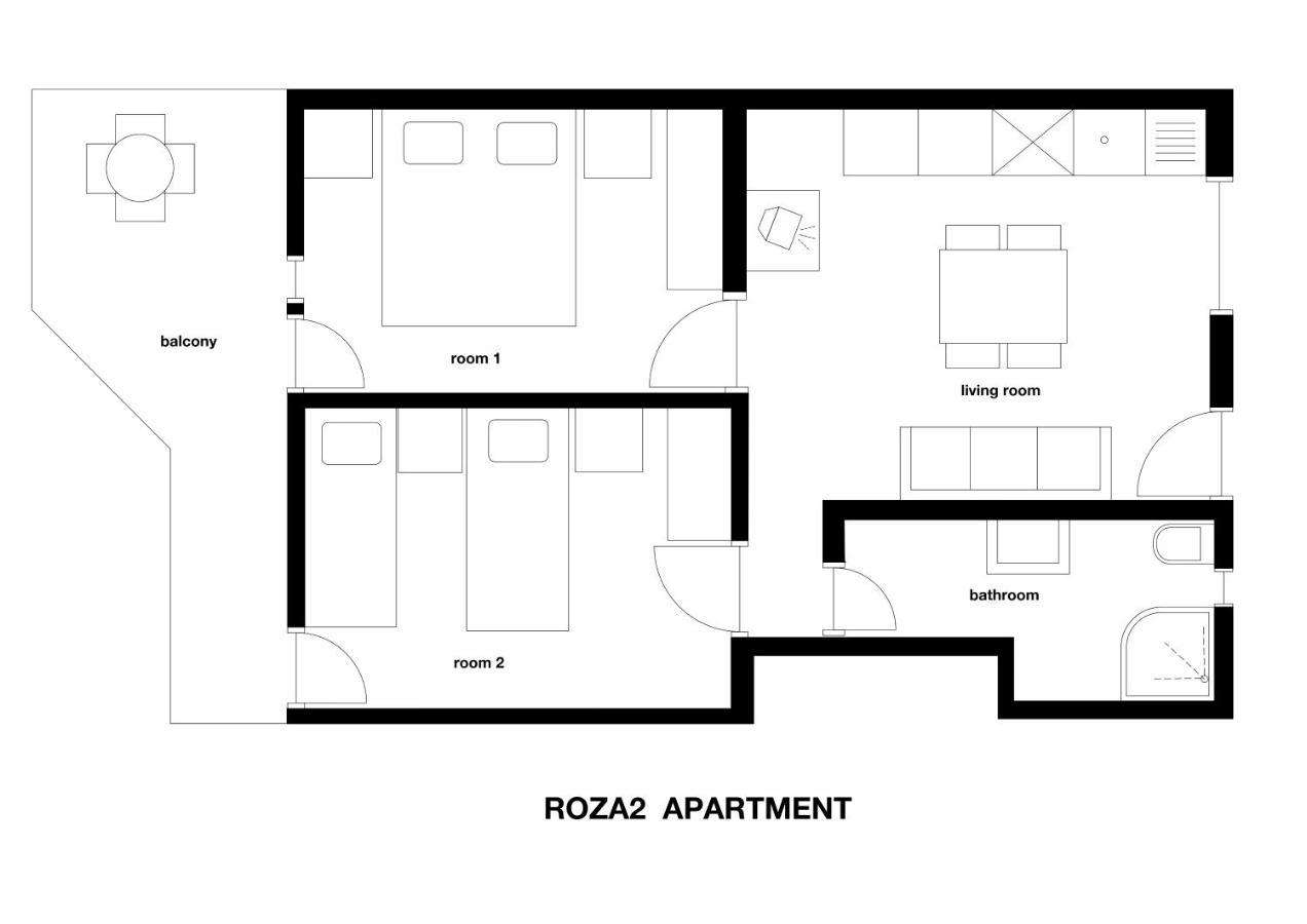 Apartments M&R Spadina Водице Экстерьер фото